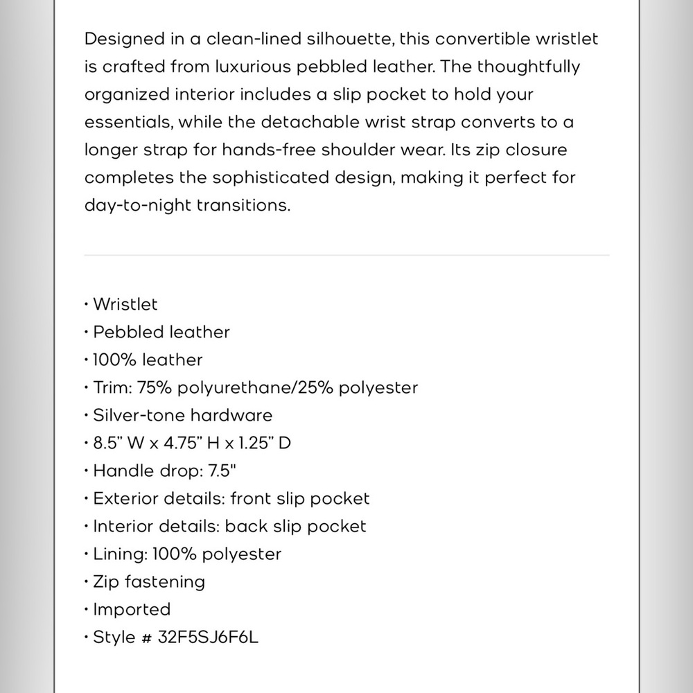 Michael Kors Jet Set Galaxy Blue Pebbled Leather Wristlet, NWT - Picture 13 of 14